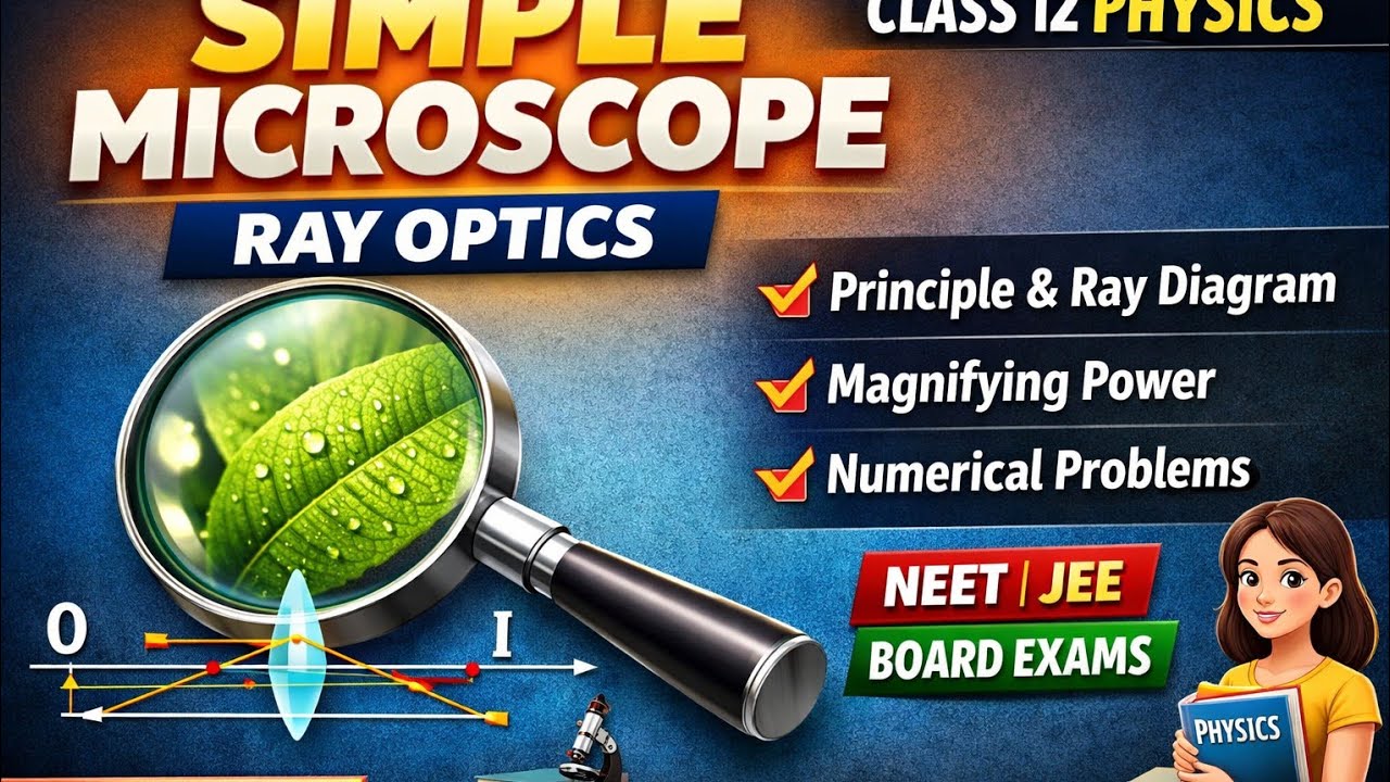 Simple Microscope Explained | Ray Optics Class 12 Physics 🔬 | Lecture 32 | Boards & NEET