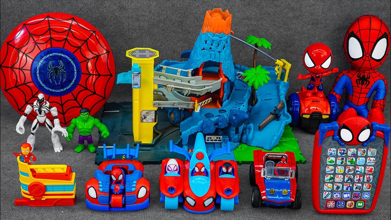 Marvel Spider-Man series unbox,popular Spider-Man action dolls,Spider-Man popular electric toy gun