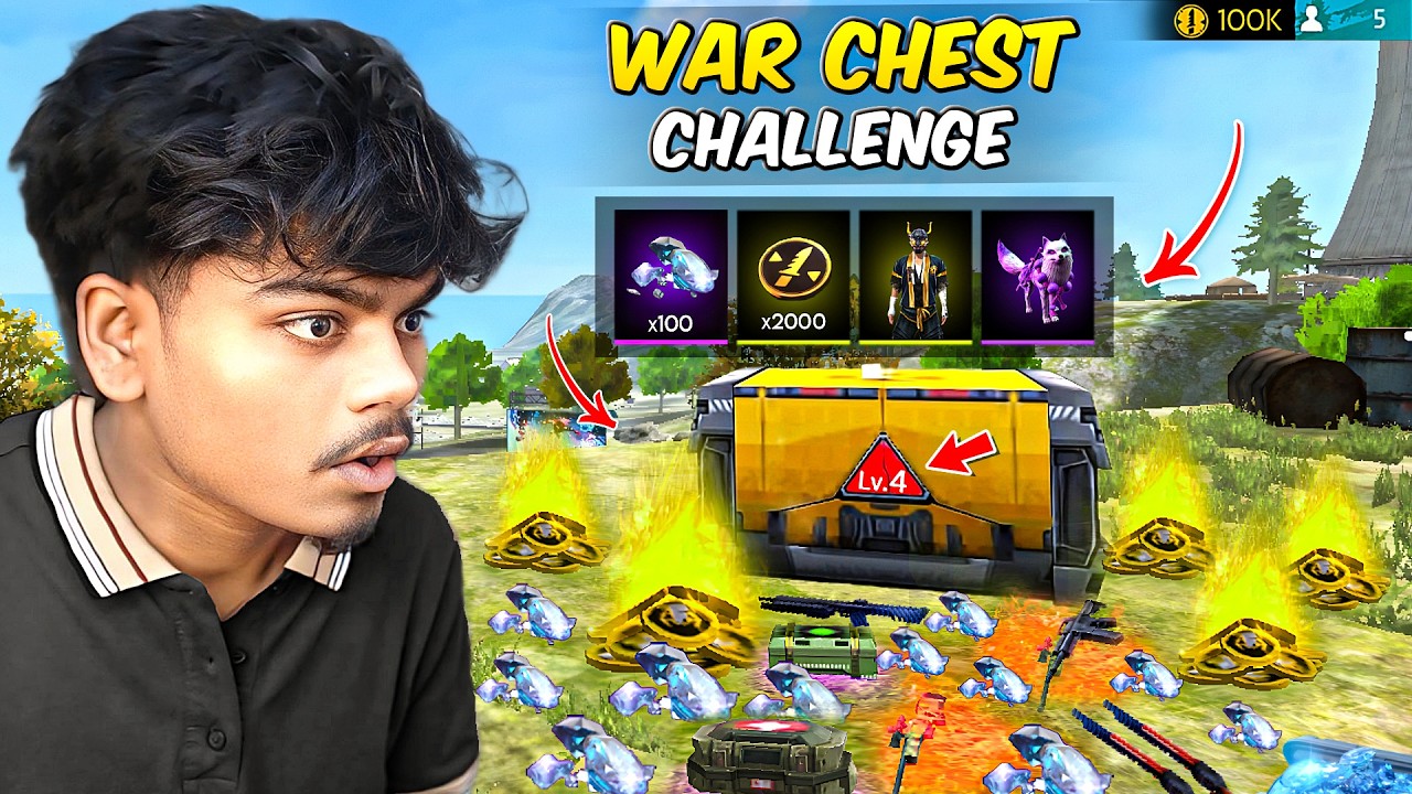 Opening WAR CHEST With 100,000 FF Coins & Got THIS?! 💎
