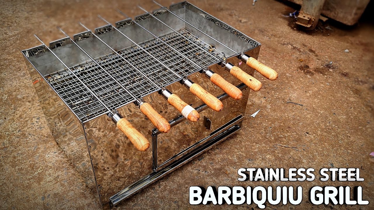 Making Barbiquiu Grill In Steel || Seekh Kabab Bhatti