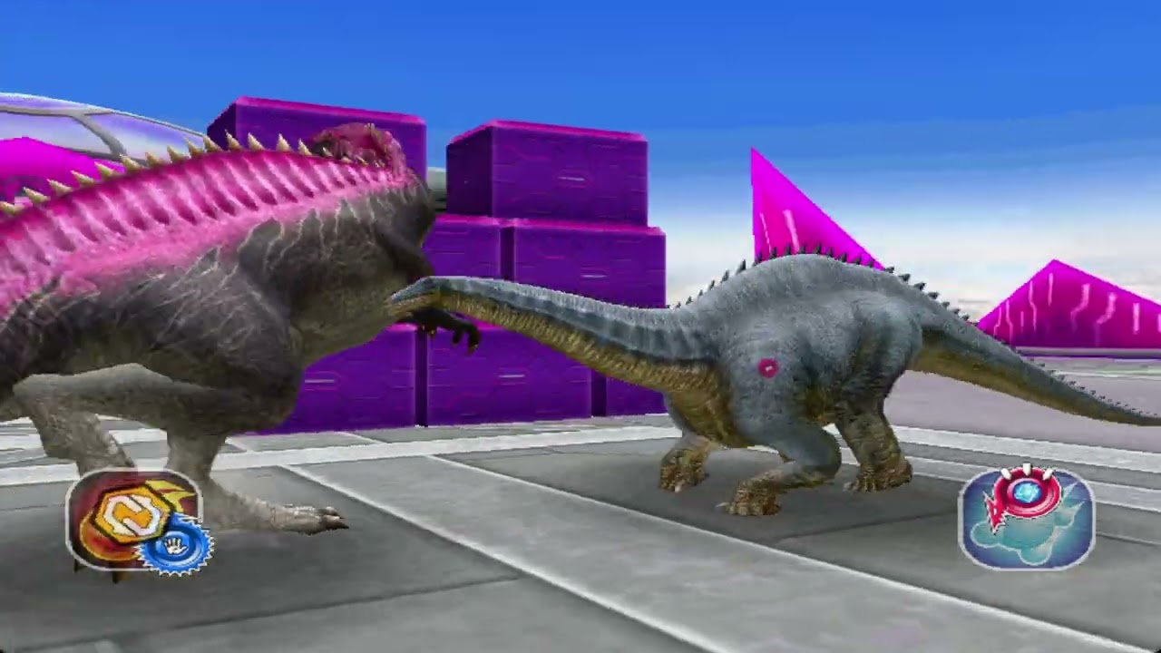 Dinosaur King 古代王者恐竜キング- Alpha Acrocanthosaurus  X Megalosaurus - Space Pirates Stage 3