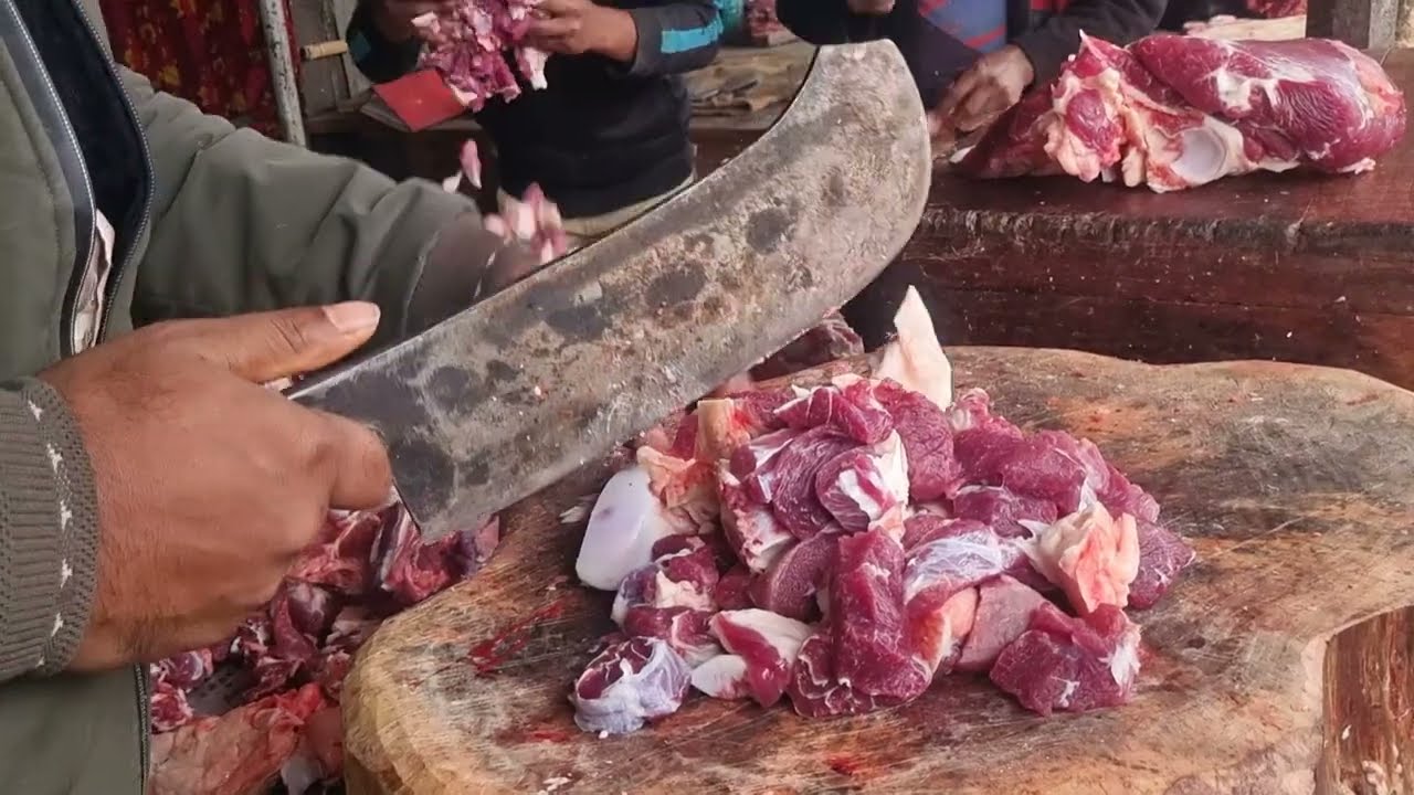 Massive Beef Piece Cutting | Satisfying Butcher Skills