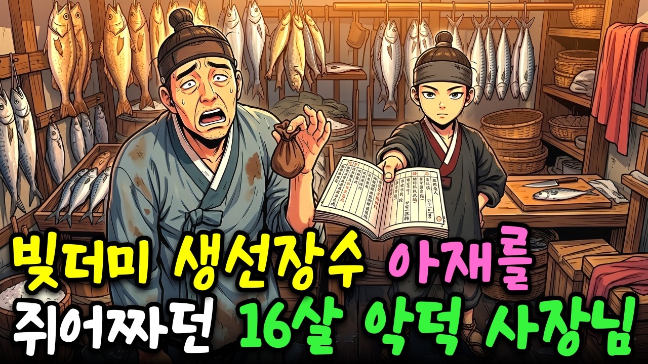 [야담] 빚더미 생선장수 난전을 통째로 뺏은 16살 천재 소년! 그가 매일 밤 썩은 생선을 만진 진짜 이유 | 옛날이야기 | 오디오북 | 수면동화 | 전설 | 민담 |