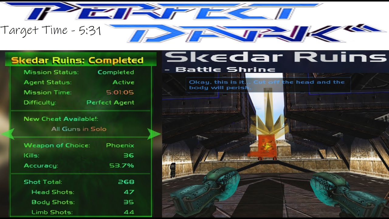 Perfect Dark XBLA - How to unlock All Guns in Solo - Mission 9