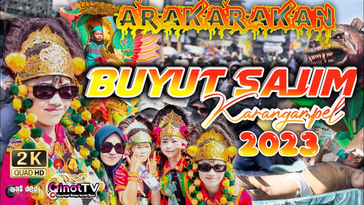 Arak-arakan Buyut Sajim Karangampel|Tahun 2023#qinottv #arakarakan #viralvideo