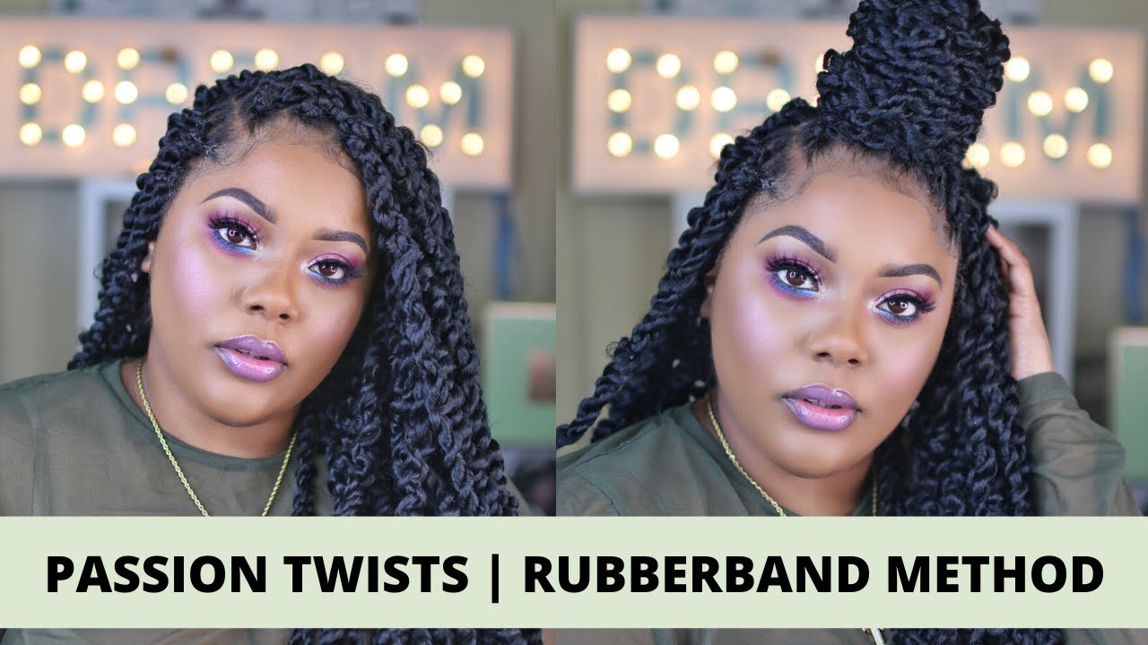 Hip Length Passion Twists | Rubber Band Method | Outre