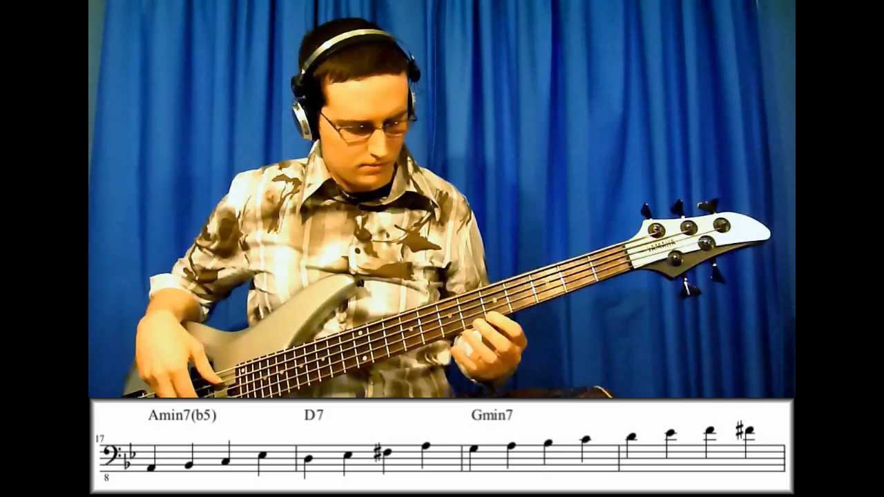 Стандарты джаза Walking Jazz №1: «Осенние листья» — урок игры на бас-гитаре