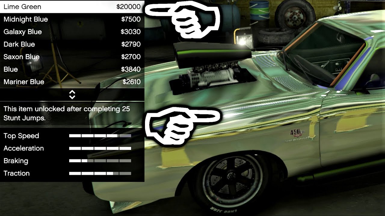 How To Do The Matte Pearlescent Paint Trick w/ Metals & Chrome Too! - Lets Play GTA5 Online HD E311