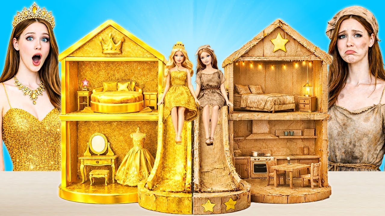 We Build Amazing Doll House | Rich VS Broke by PiPi Pop