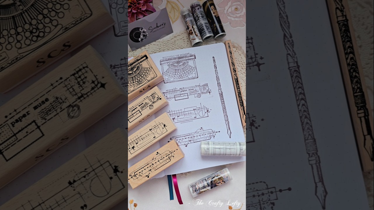 ASMR Unboxing New Stamps & Pet Tapes from Sindhura's Craft Studio 
