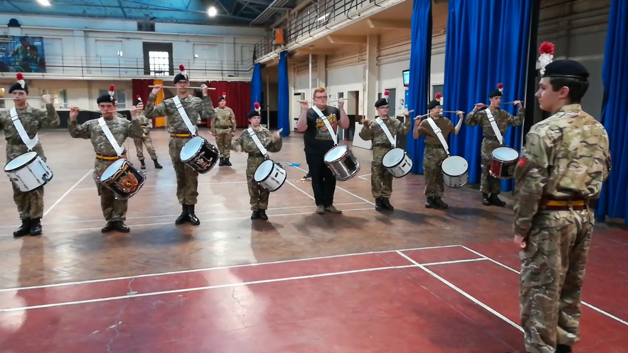 GMACF Corps of Drums practicing for Remembrance Day