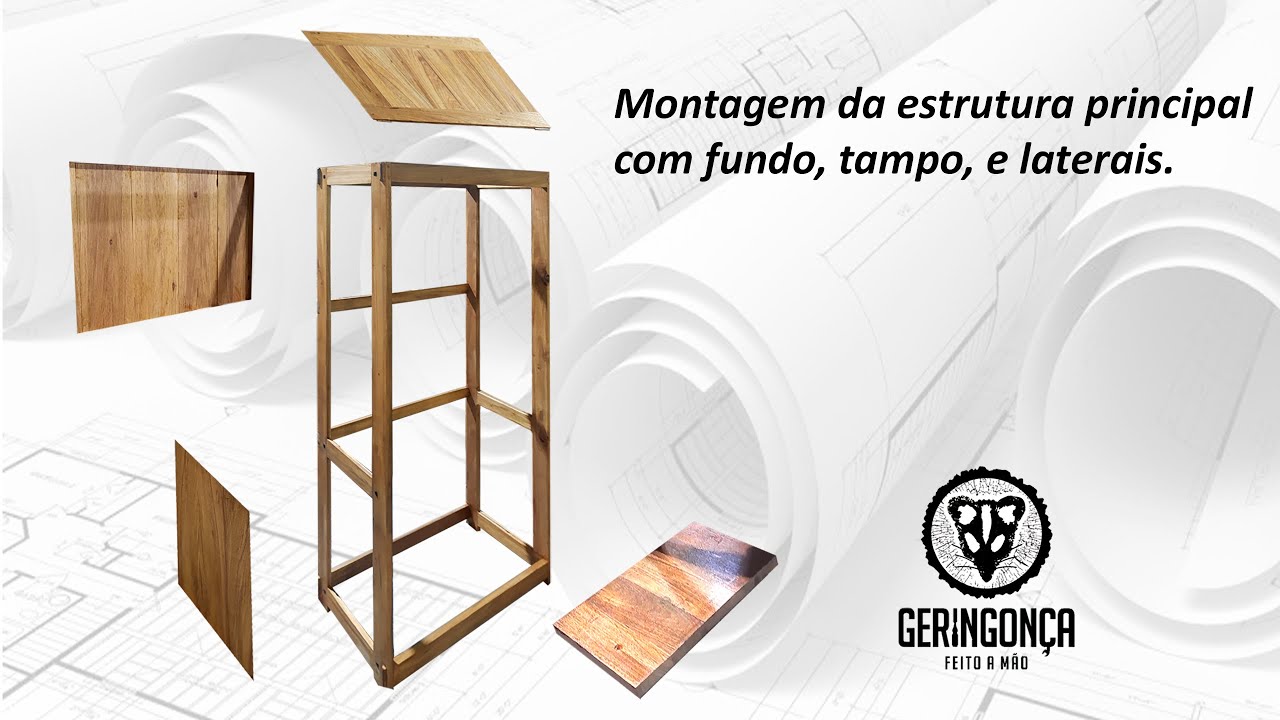 Fabricação, montagem da estrutura da cristaleira