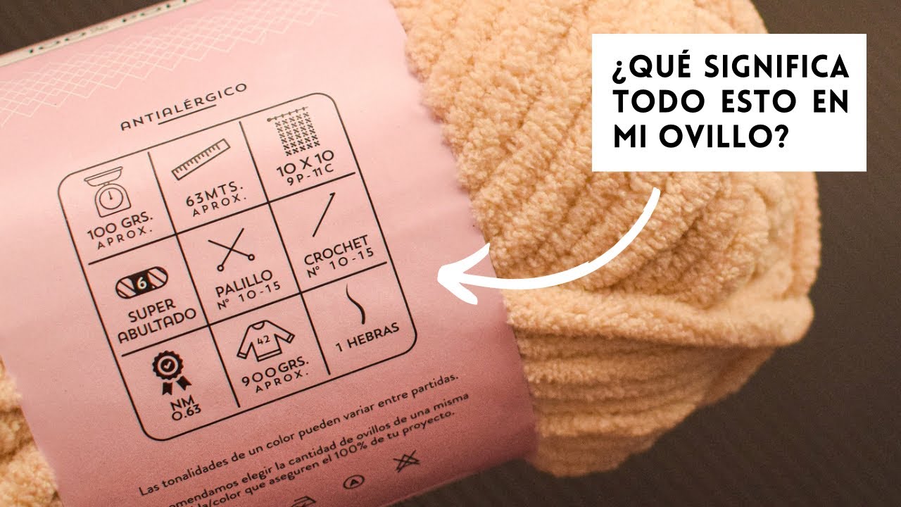 Aprende a leer las etiquetas de tus lanas | Te lo explico paso a paso.