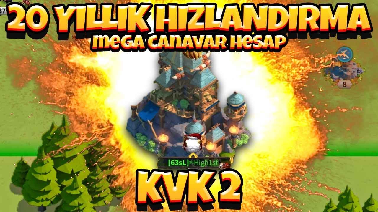 20 YILLIK HIZLANDIRMASI OLAN MEGA CANAVAR HESAP - Rise of Kingdoms