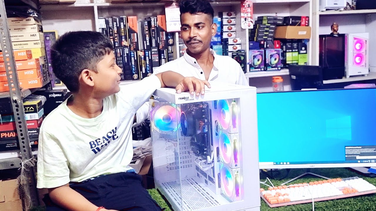 ₹40,000 White PC Build with 100Hz Monitor! 🔥 | Ryzen 5 8500G + DDR5 + NVMe SSD #PCBuild