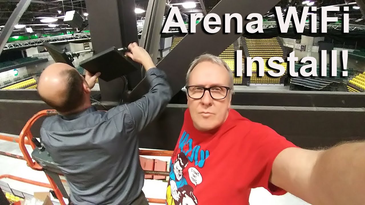 High Density WiFi install in Basketball Arena