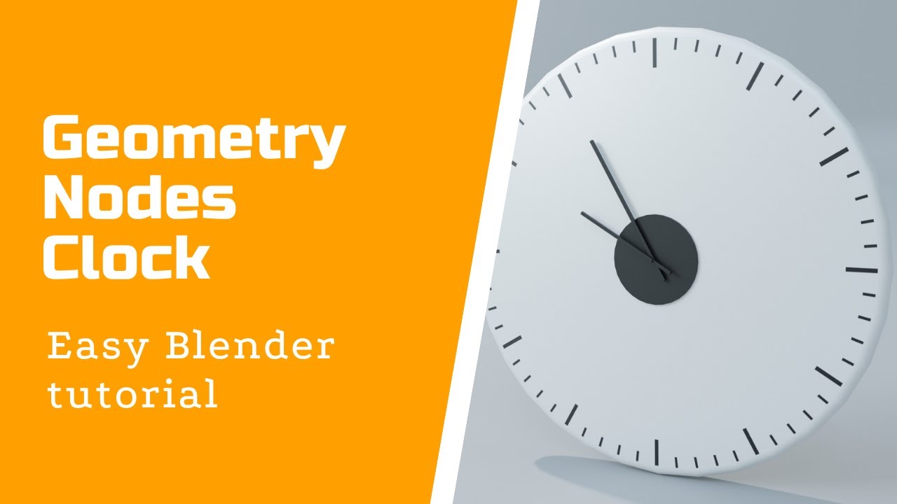 Blender 2.93 GEOMETRY NODES - Clock