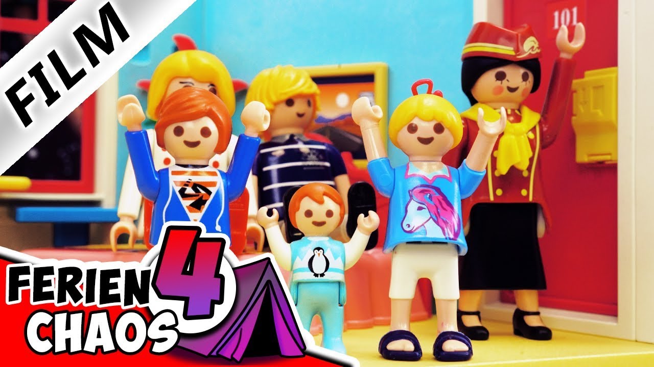 Playmobil Film Deutsch UMZUG INS HOTEL! CAMPING-PLATZ WEGEN BRAND ZU! Ferienchaos 4 Familie Vogel