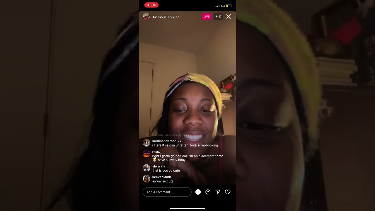 Rachel Chinouriri Instagram Live November 2023