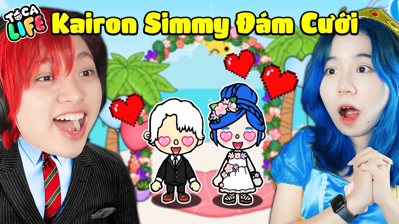 Kairon Và Simmy ĐÁM CƯỚI Trong Toca Life World ❤️💙