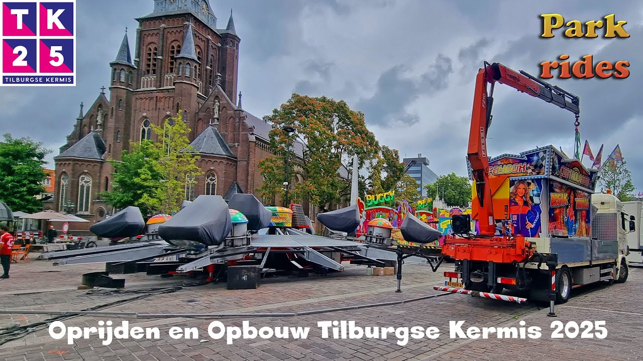 Kermis Tilburg 2025 - Oprijden en Opbouw Deel 5