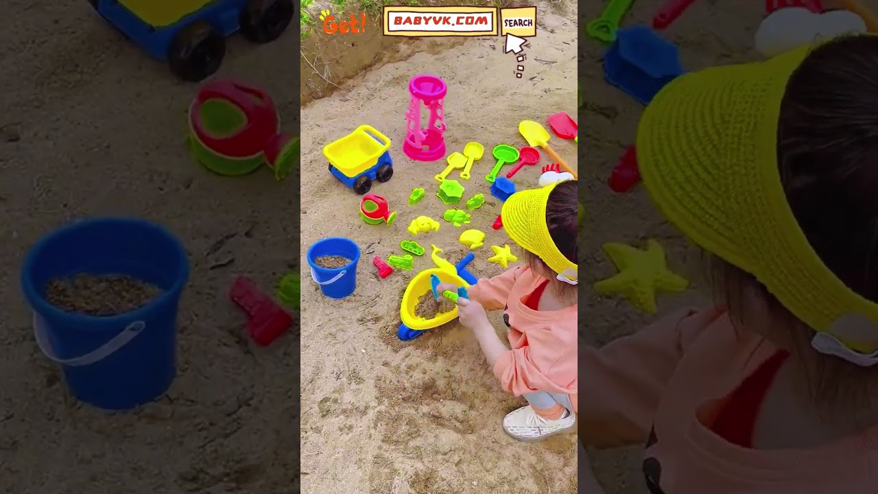 Want to Make Beach Days More Fun for Your Baby? This Baby Sand Toy Set Will Do the Trick! #baby