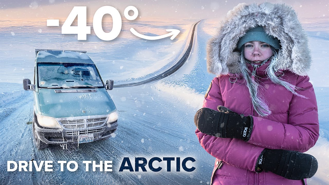 Arctic Winter Van Camping on America’s Most REMOTE Road: Driving the Dalton Highway (part one)