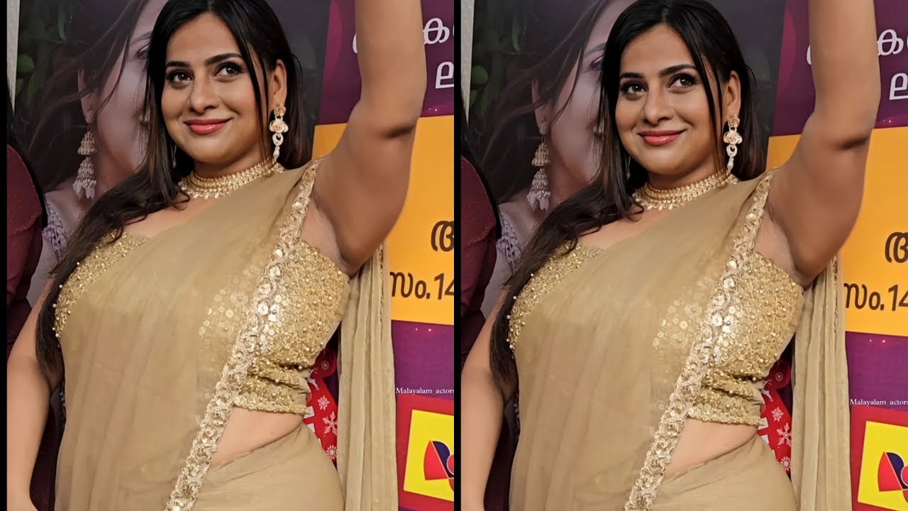 Anna Rajan New Saree Fit