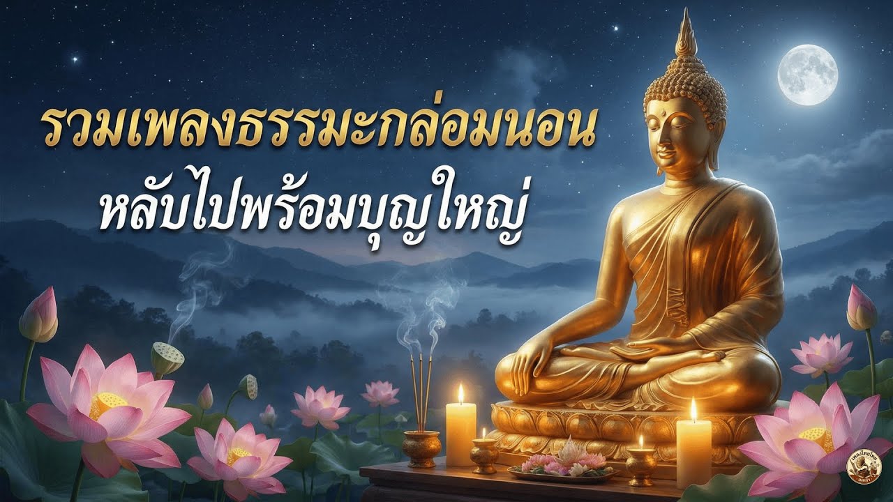 รวมเพลงธรรมะฟังสบายๆ สงบจิต สงบใจ ทำสมาธิ เปิดก่อนนอนหลับสบาย