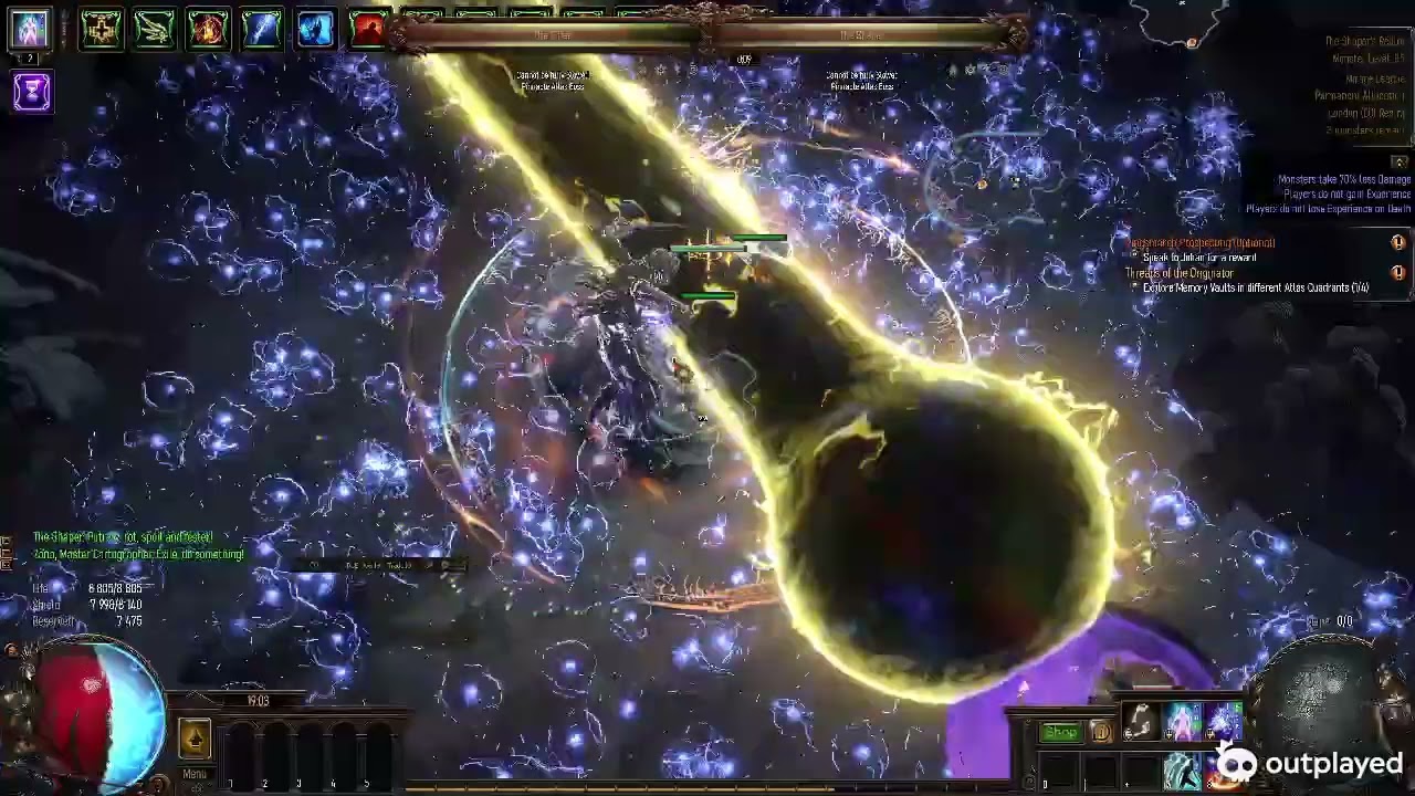 POE 3.28 Inquisitor Energy Blade Uber boss AFK test