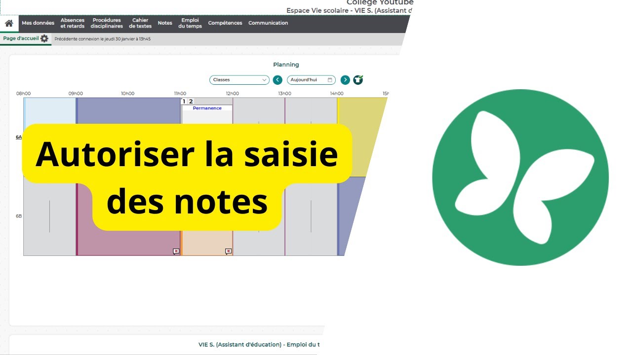 tuto pronote #6 : Autoriser la saisie des notes