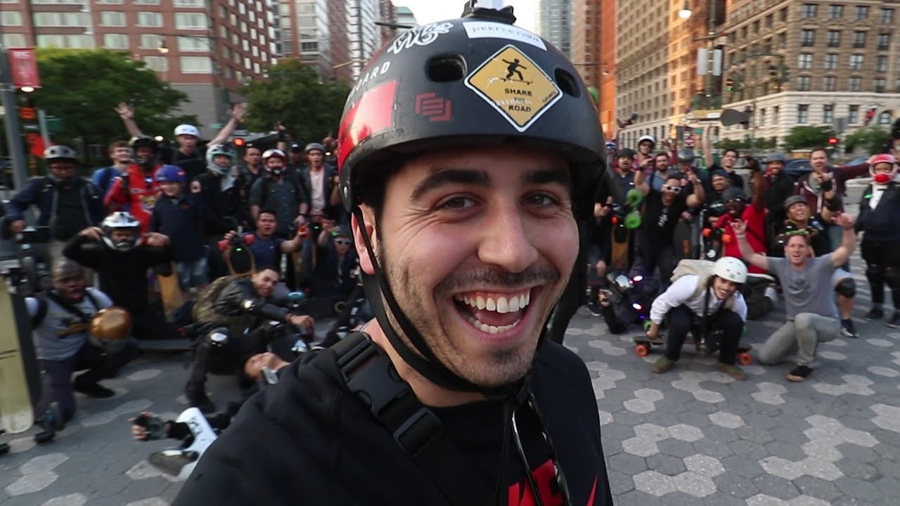 New York City Electric Skateboard Ride (50+ Boards)!