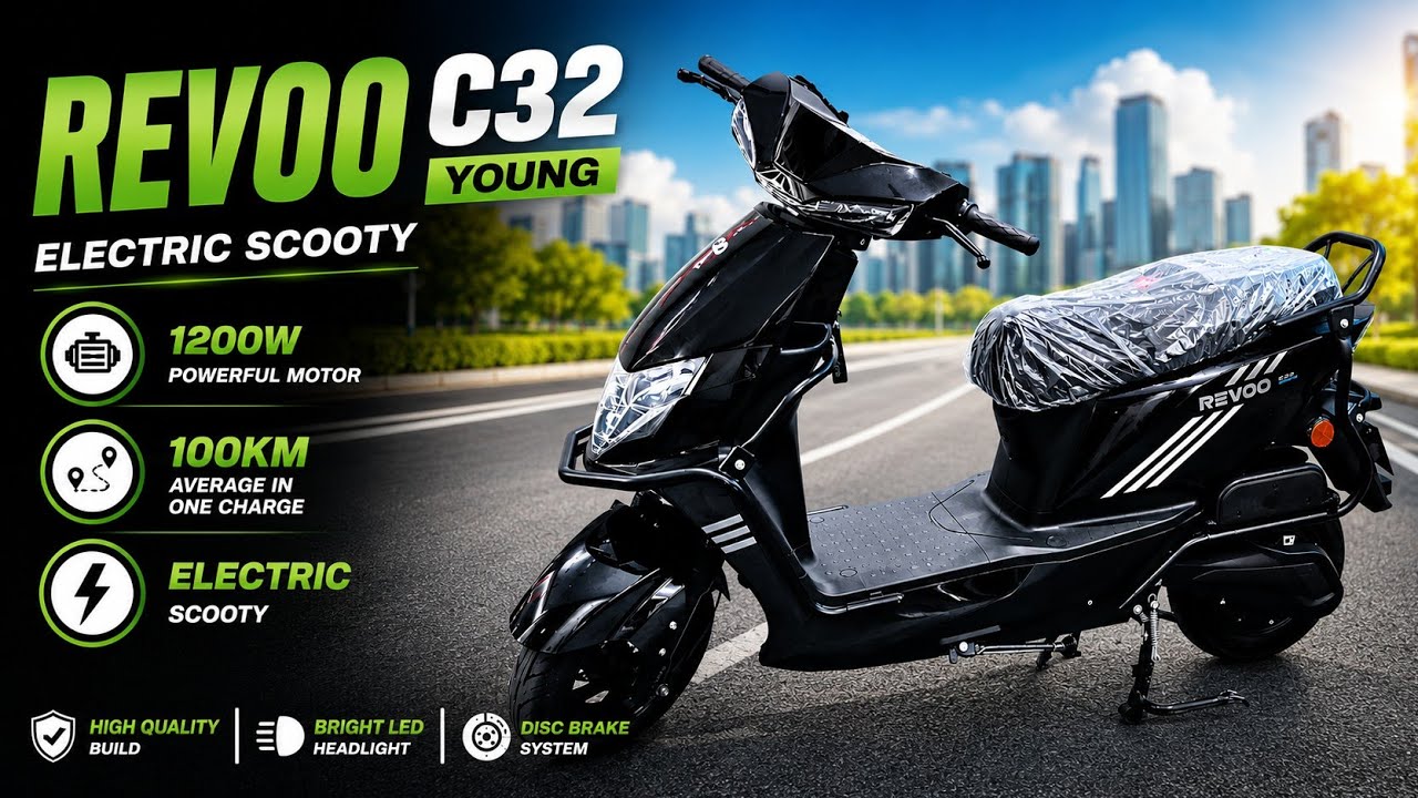REVOO C32 Young Electric Bike Review | Powerful 1200W Motor | 100KM Range #electric 