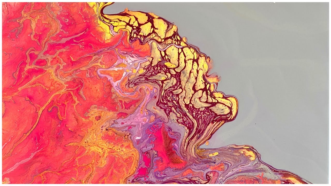 'Song Bird' HAPPY MOTHERS DAY Prizm Pour HOT ORCHID Acrylic Fluid Art FLIP CUP & STRAIGHT POUR #103