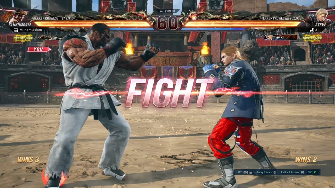 FAHKUMRAM VS STEVE TEKKEN 8 ONLINE