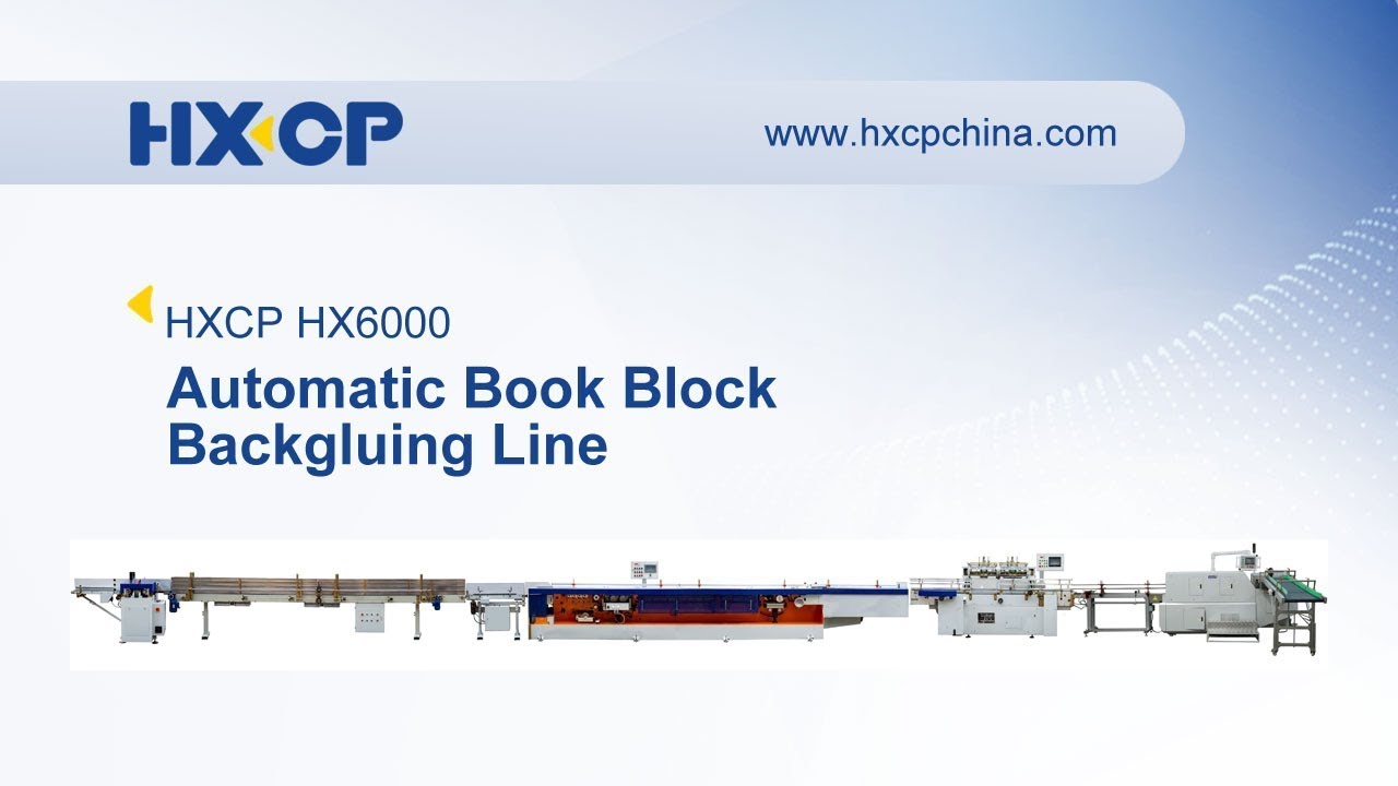 Automatic Book Block Back Gluing Line