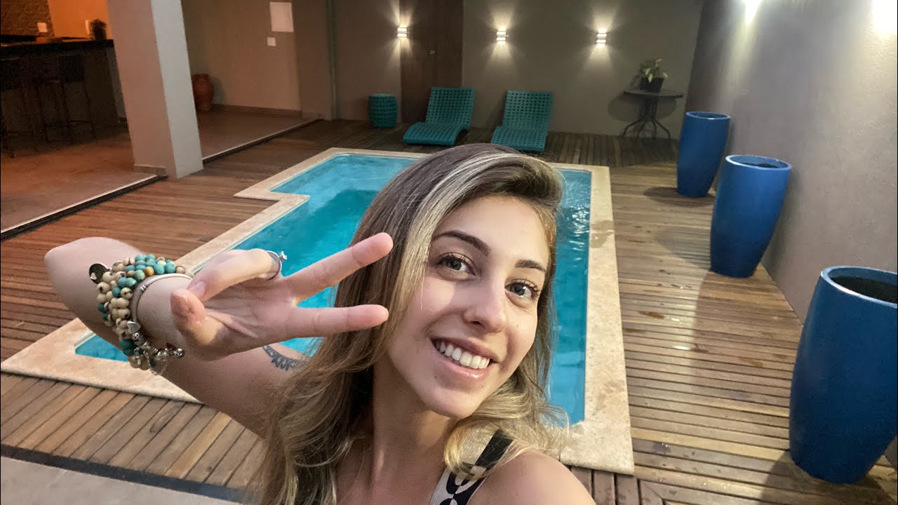 TOUR PELA AREA DE LAZER COM PERGOLADO E PISCINA DE VINIL