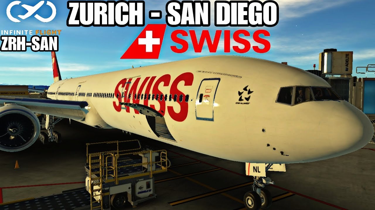 SWISS Boeing 777-300er| Zurich - San Diego| Infinite flight
