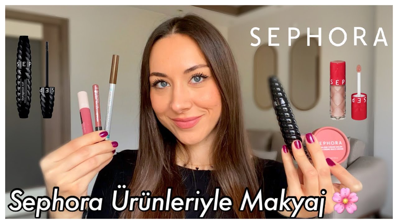 SEPHORA ÜRÜNLERİYLE MAKYAJ 💖 | SEPHORA İNDİRİMİNDEN NELER ALINABİLİR? 🛍