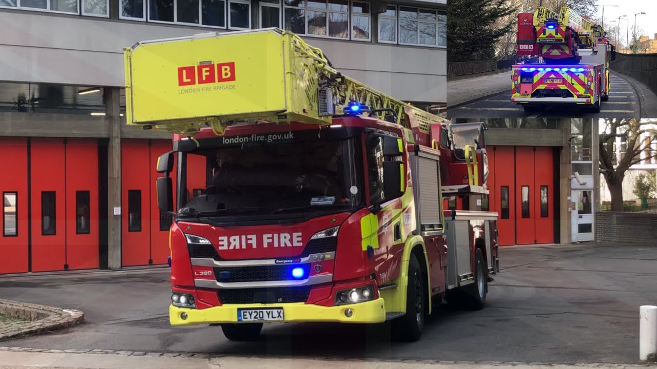London Fire Brigade Turntable Ladder - A213 Paddington Turnout