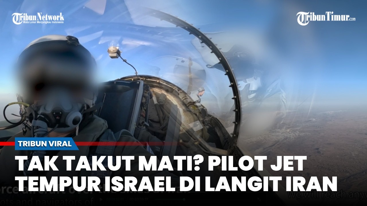 Israel merilis Rekaman Pilotnya dari dalam Jet Tempur saat Sebelum Operasi Serangan di Langit Iran