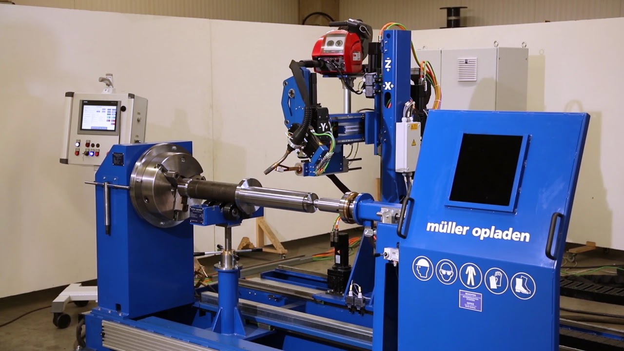 M&uuml;ller Opladen &ndash; Flexible Seam Welder for Pipes and Flanges