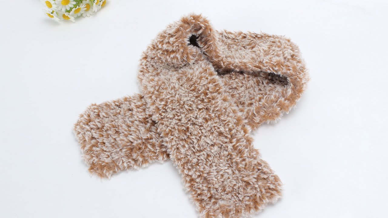 围巾教程 柔软亲肤的编织手法特殊的手编格围巾handmade crochet scarf