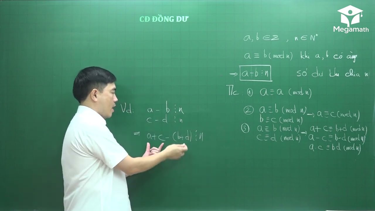 Bồi dưỡng HSG Toán 6 - Chủ đề: Đồng dư - Thầy Bùi Minh Mẫn