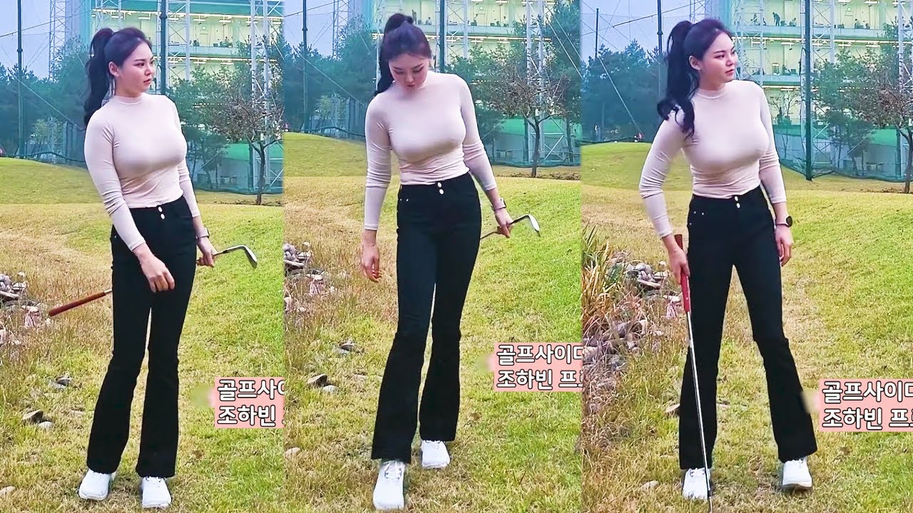 체중이동의 중요성이 느껴지는 KLPGA 조하빈 프로의 골프스윙!