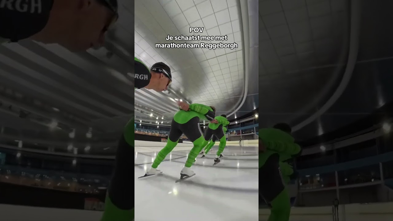POV je schaatst mee met marathonteam Reggeborgh #schaatsen #sports #speedskater
