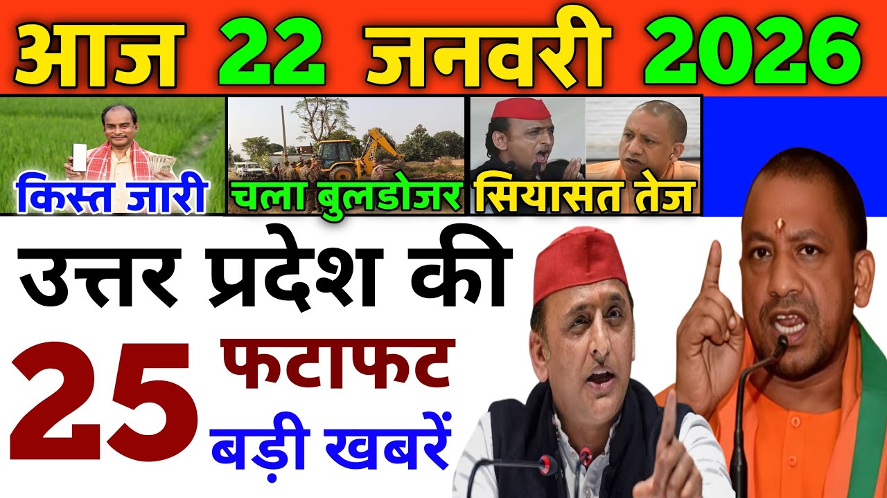 21 January 2025 UP News Uttar Pradesh Ki Taja Khabren Mukhya Samachar CM Yogi up News HiNDi