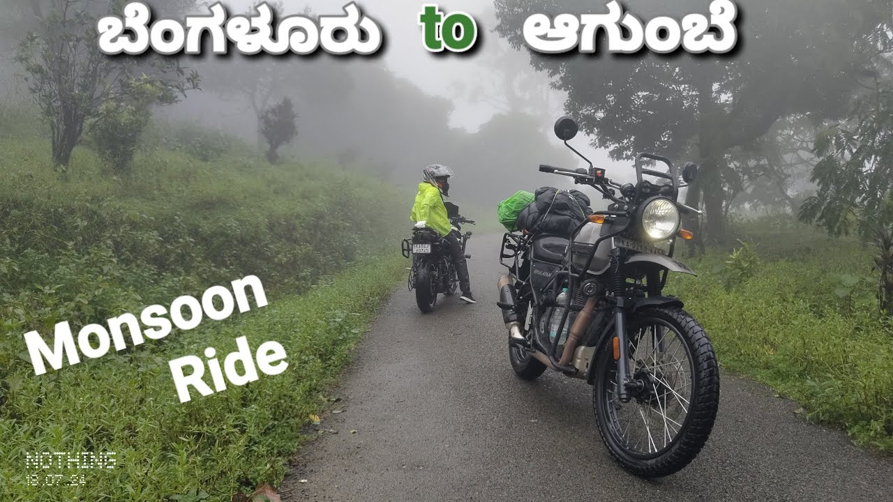 Bengaluru to agumbe || full day ಮಳೆ ಗುರು 😱 Monsoon Ride 2024 #karnataka