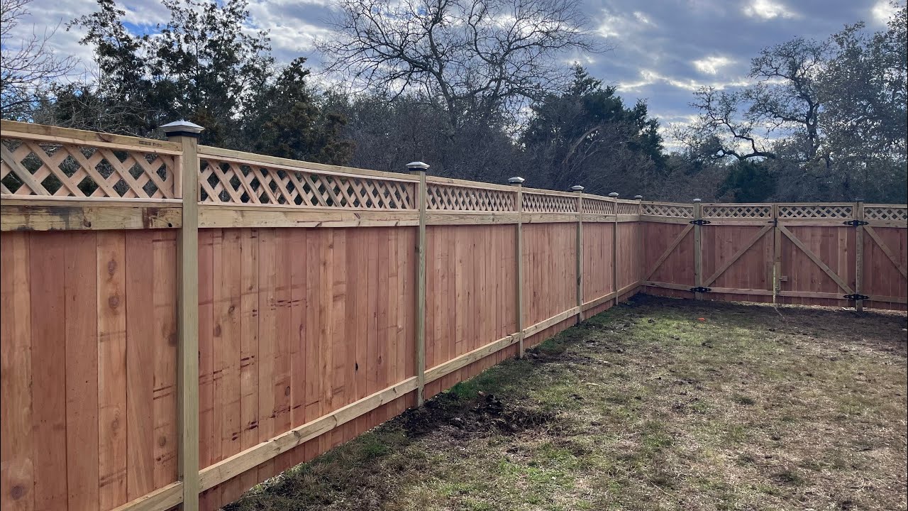 Cedar Privacy Fence with Lattice (Cornerstone Fence and Deck LLC)