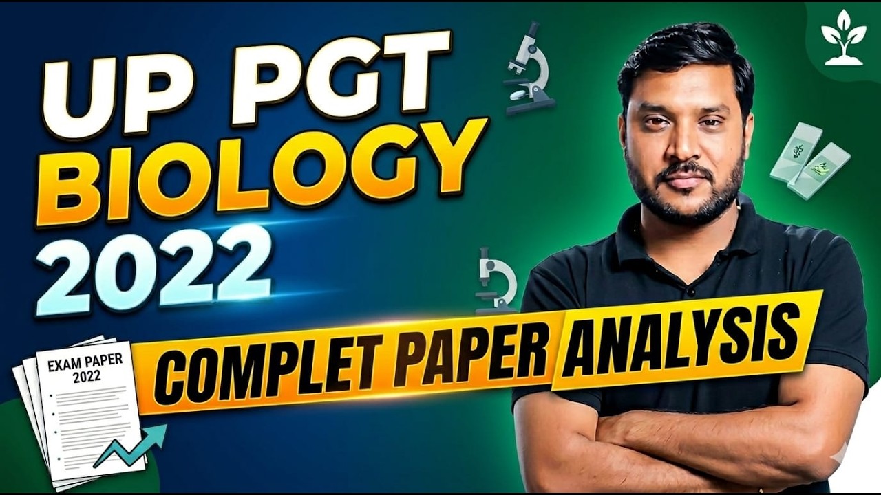 UP PGT BIOLOGY EXAM 2022 || BIOLOGY EXAM 2022 PAPER SOLUTION | DR. RAJEEV SIR